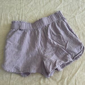 Universal Lilac Textured Shorts